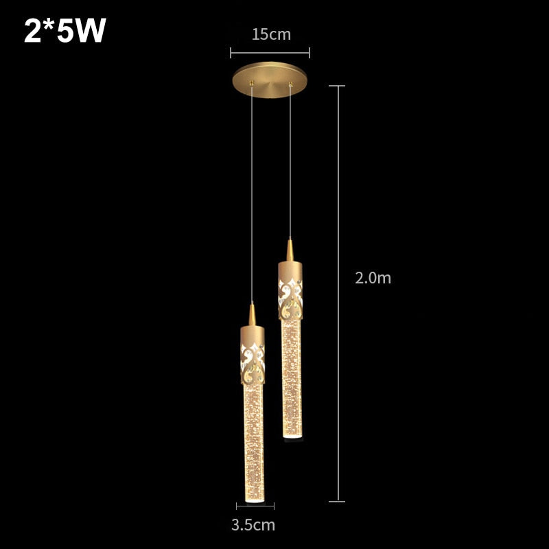 SkandiShop Modern Luxury Crystal Pendant Lamp